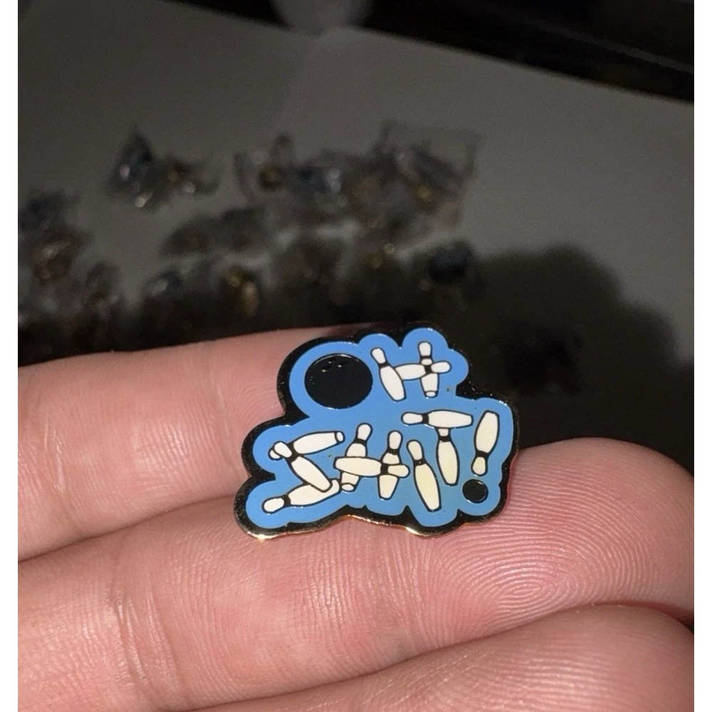 Bulk Lot 205 Bowling Enamel Pins Wholesale Reseller Joblot Funny Novelty Pins